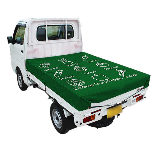 軽トラ用・デザイントラックシート【野菜柄】（1.9×2.1m） ｜トラック