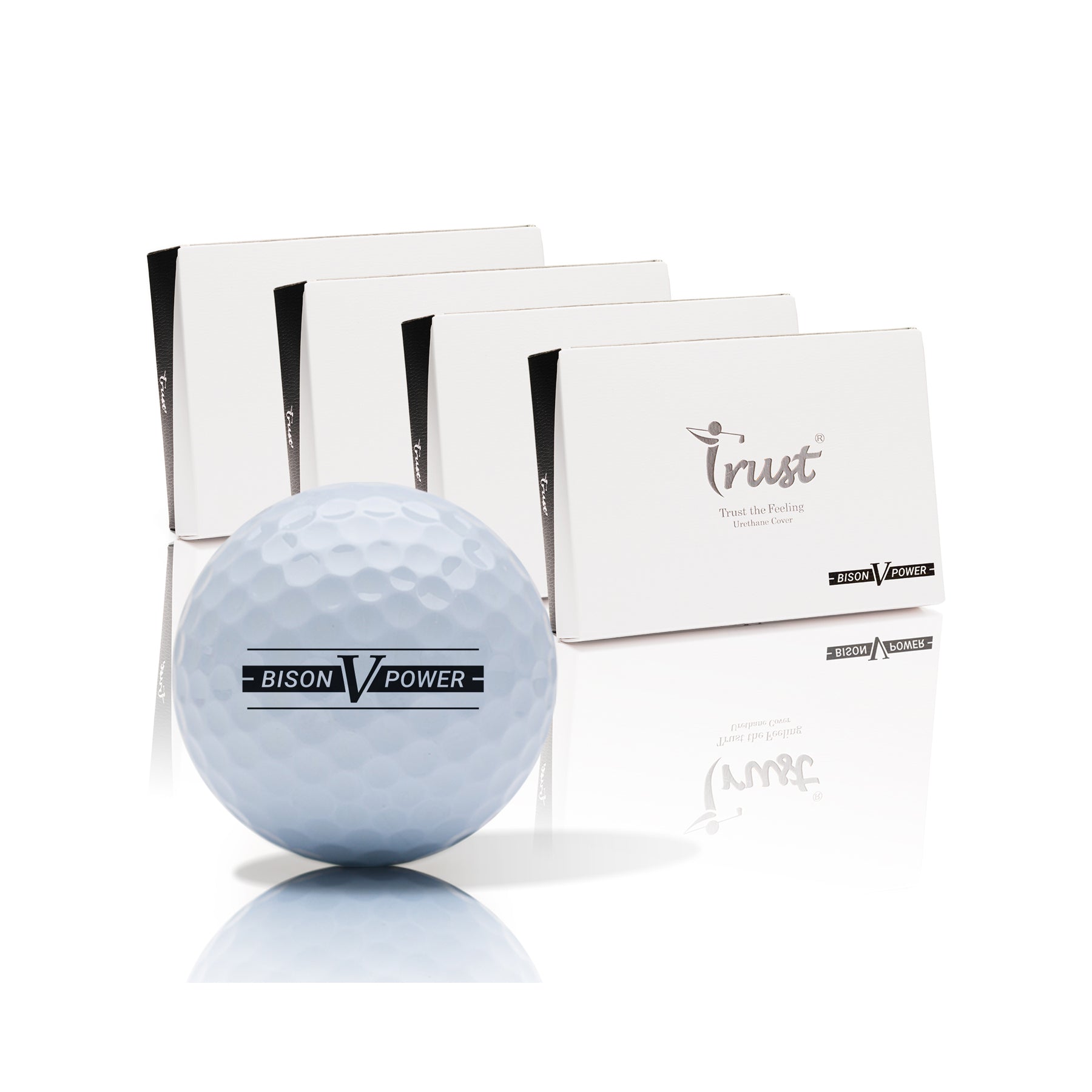 Bison V Power ゴルフボール HS 47m/s以下推奨 『お得な4ダースセット