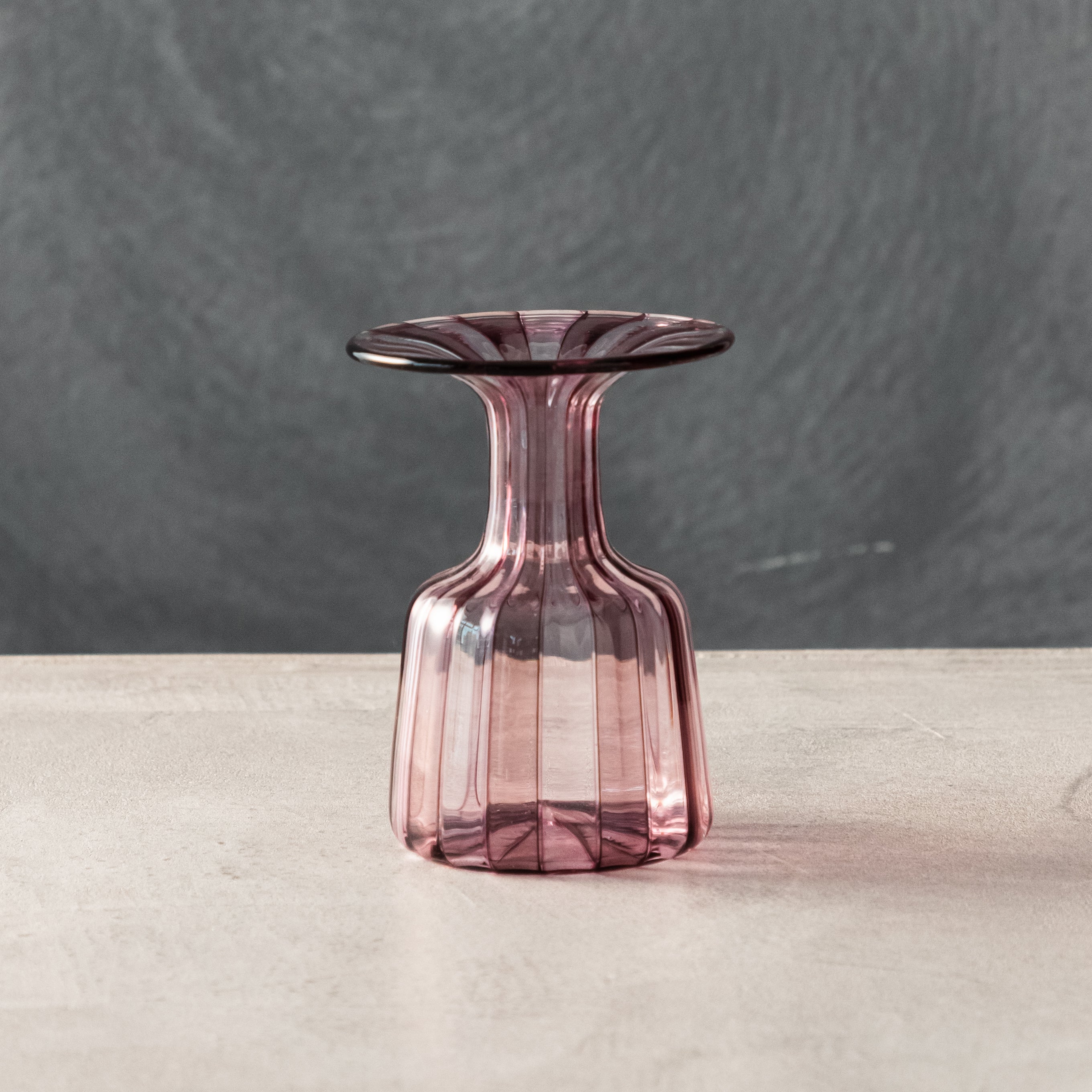 ガラス専門店｜花瓶｜大東健太｜キャンディー花器 purple×pink