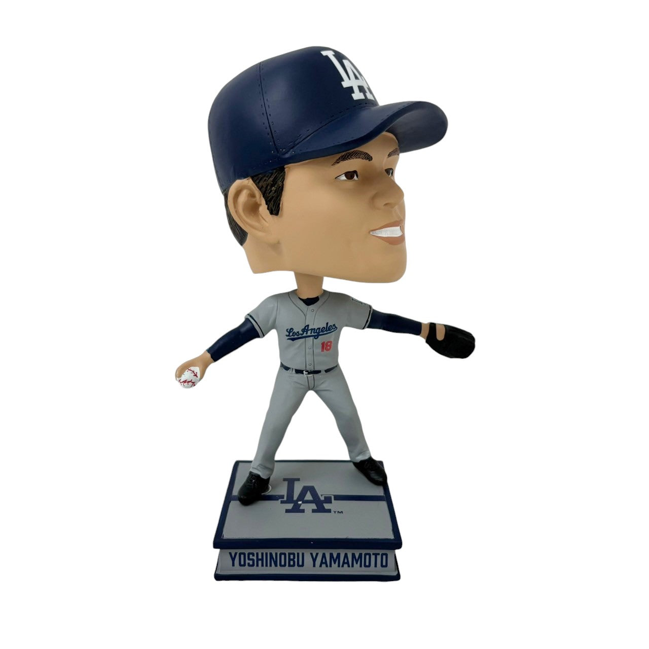 300体限定】ドジャース山本由伸 ボブルヘッド (ビジターユニフォーム