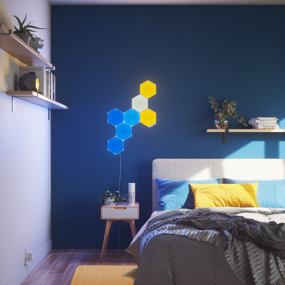 Nanoleaf Shapes Hexagons | Smart LED Light Panel Kit (7 Panels