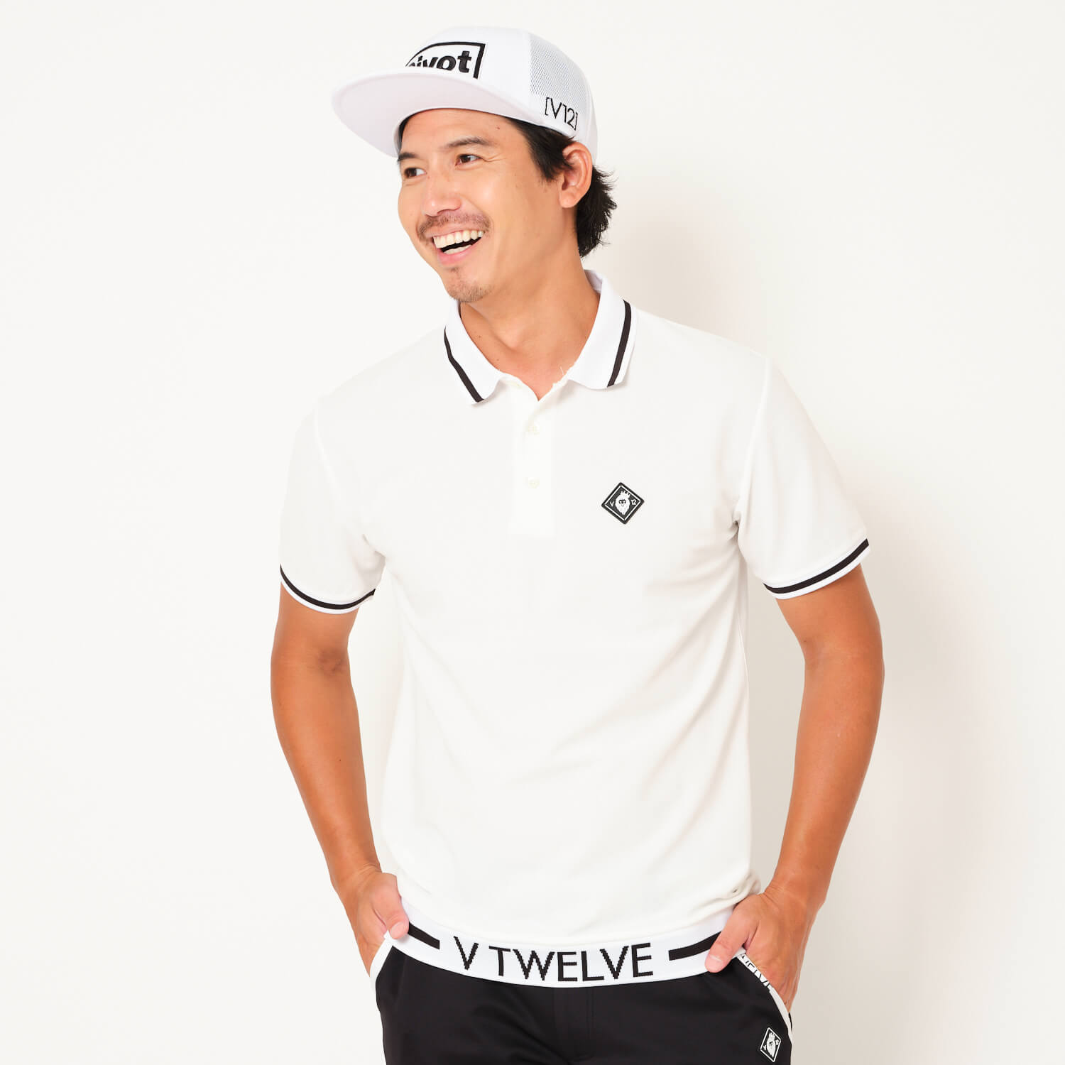 V12 ゴルフメンズ ポロシャツ 吸水速乾 LIB OUT POLO | 【公式通販】