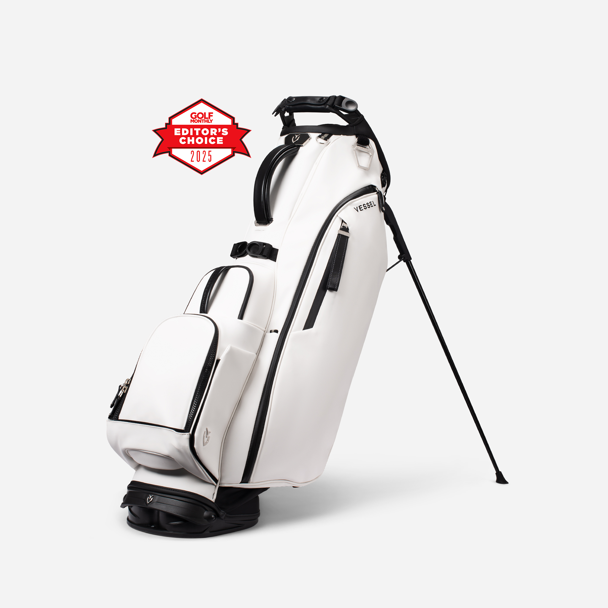 Player V Golf Stand Bag | Premium Golf Bag - White