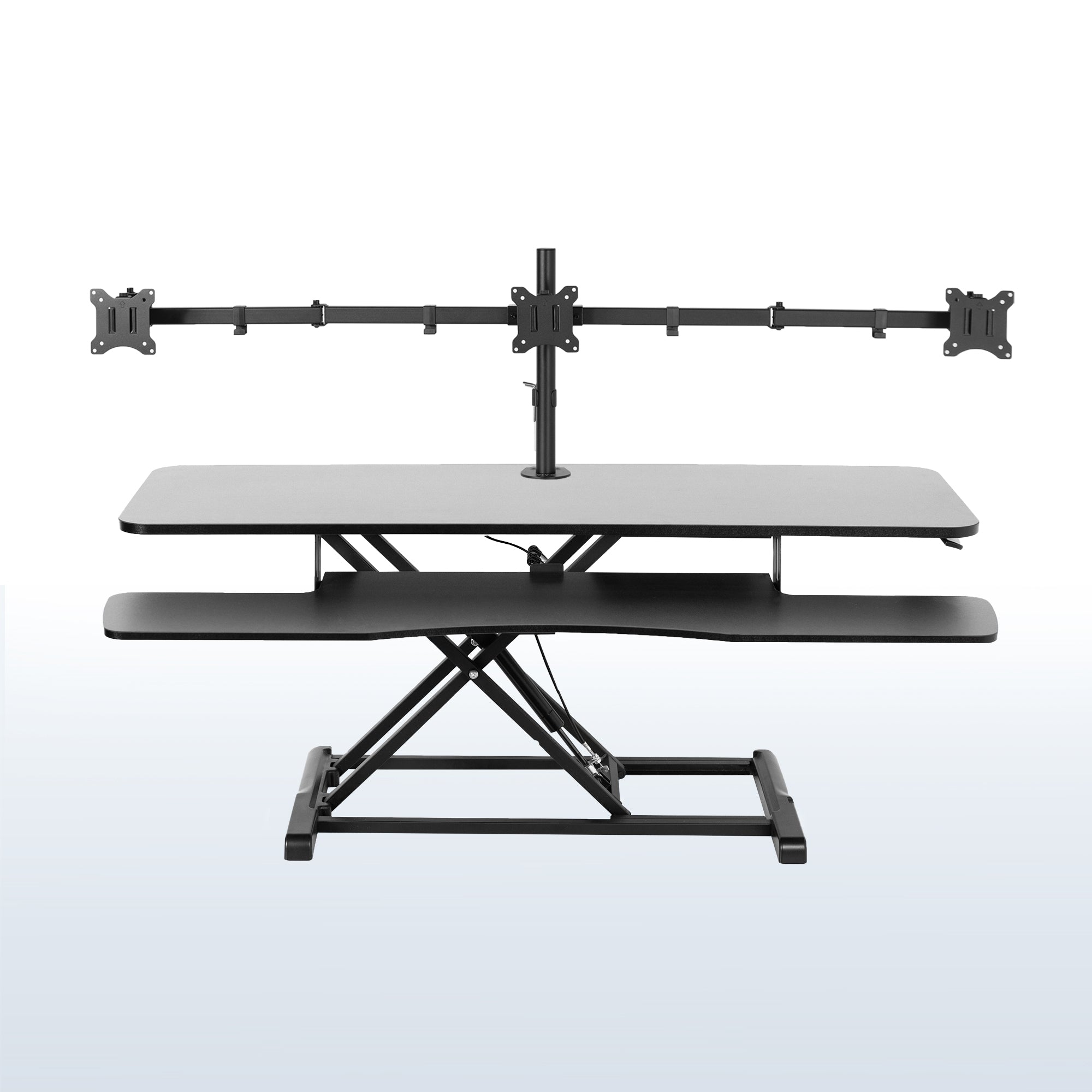 Extra Large Desk Riser with Triple Monitor Mount – VIVO - desk