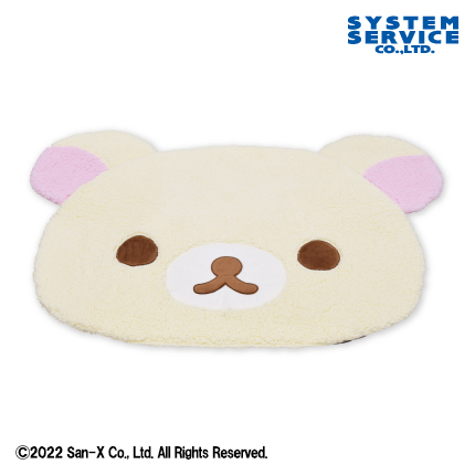 リラックマ フェイス型ビッグダイカットラグ コリラックマ｜タイトーの