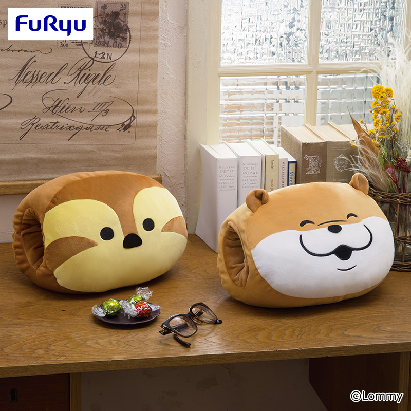 可愛い嘘のカワウソ おひるねクッション～カモちゃんと一緒