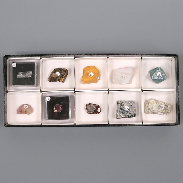 蛍光鉱物標本10種 長波｜鉱物標本セット｜化石販売・鉱物販売の東京