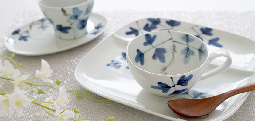 波佐見焼】陶房青 染付の器