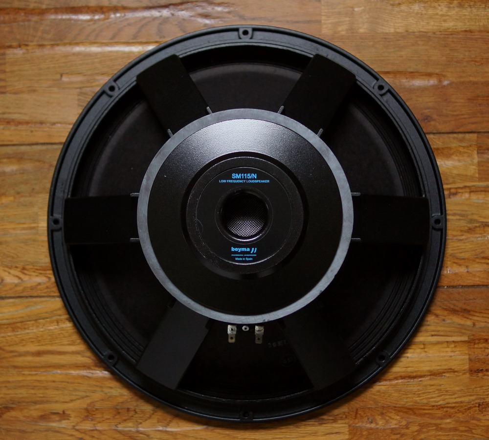 Beyma SM115N …ベイマの38cmウーファーユニット。スペイン製品。華やか