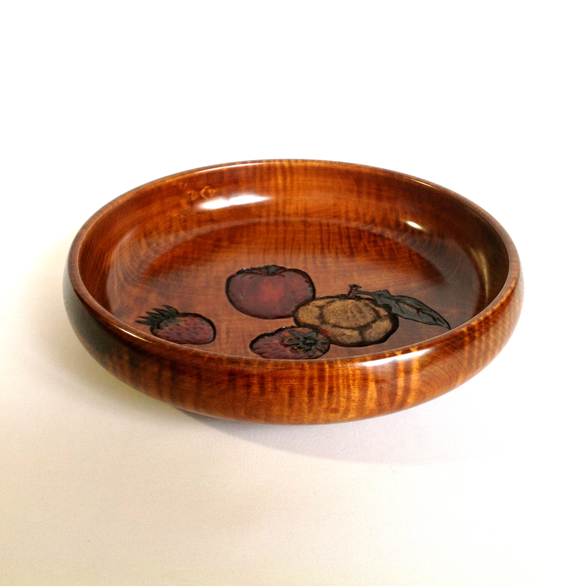 多用鉢9寸（27cm）野菜/果物 ｜ 岡山特産 烏城彫（うじょうぼり