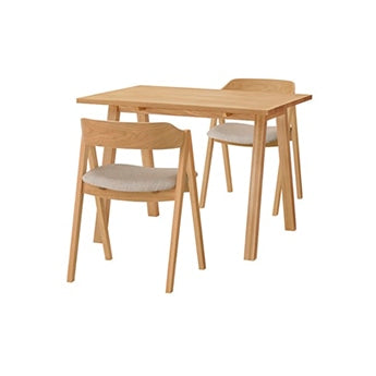 ELEMT(エレムト) ダイニング3点セット W1000 ナチュラル ブルーグレー