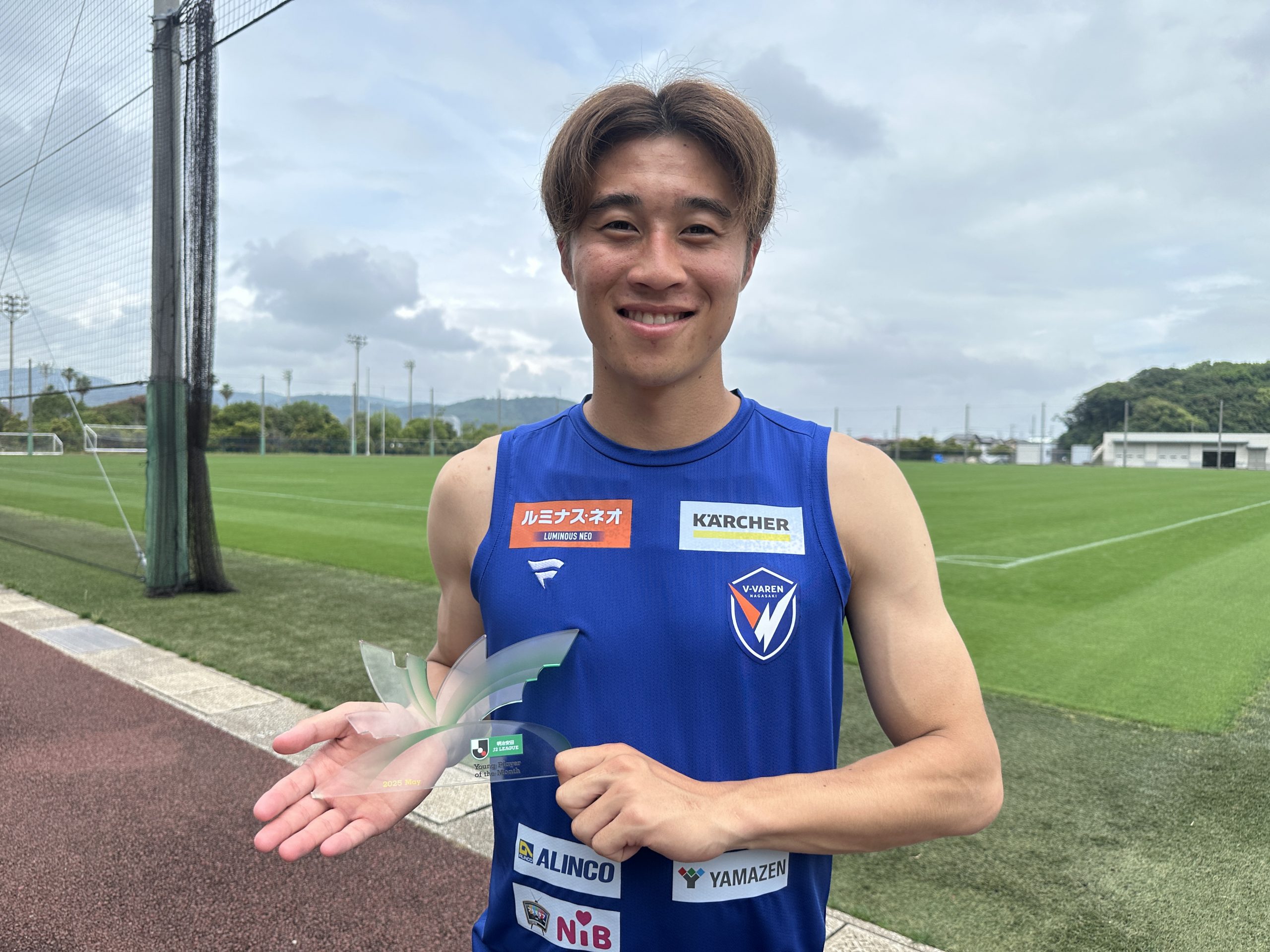 2025明治安田J2リーグ 5月度月間ヤングプレーヤー賞 安部 大晴選手