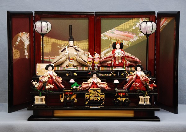 平安優香作 三段飾 ｜雛人形・五月人形なら人形の和光