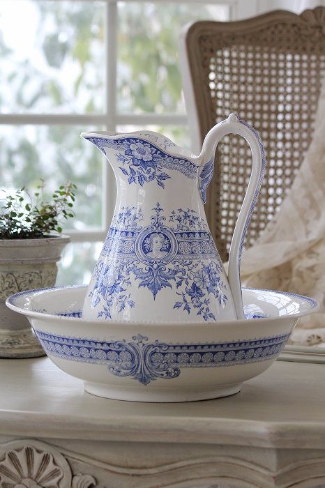 フランスアンティーク サルグミンヌ U&C NAPOLEON III 陶器ジャグ