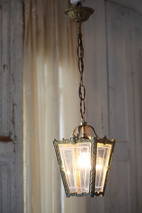 フランスアンティーク ランタンスタイル吊り下げランプ」ココン