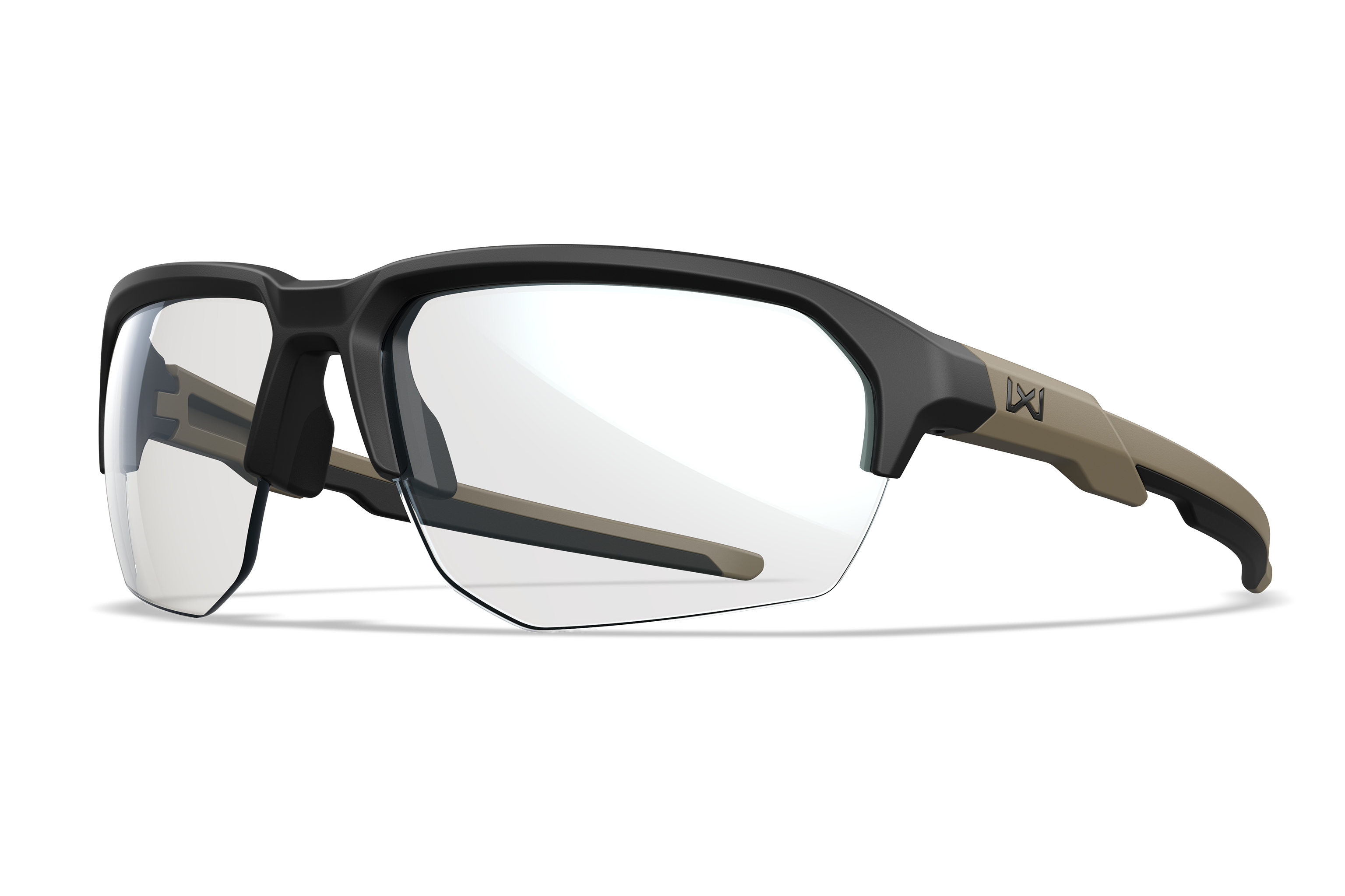WX Jakl Matte Black Frame with Tan Temples