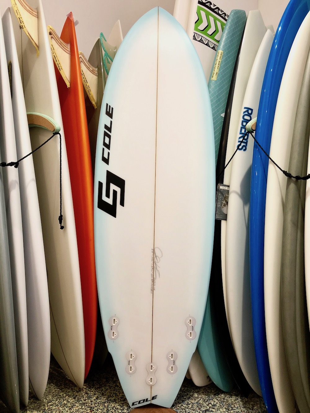 Road Tripper COLE SURFBOARDS 5.8 Cyan Fade Airbrush|沖縄サーフィン