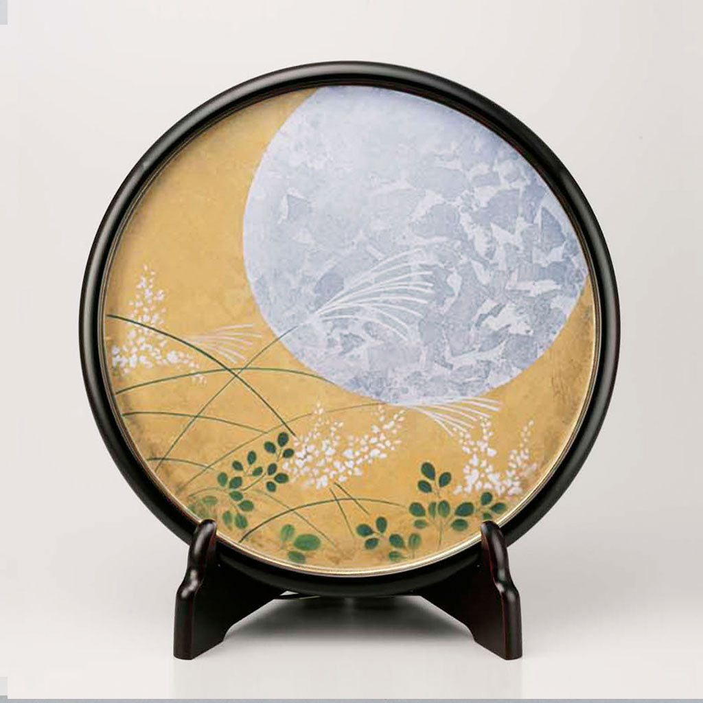 名月 金箔飾皿（皿立付き） – 象彦 公式オンラインショップ
