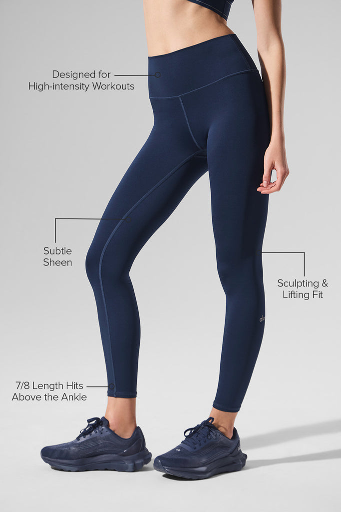 7/8 High-Waist Airlift Legging - Navy | ALO