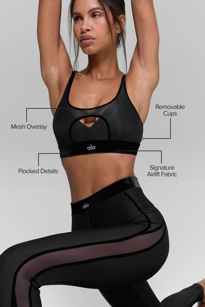 Airlift Moonlight Bra - Black | ALO