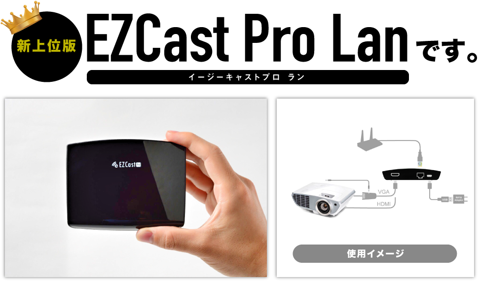 EZ Cast Proより更に上位版が欲しいんだけど・・・その要望にお応えし