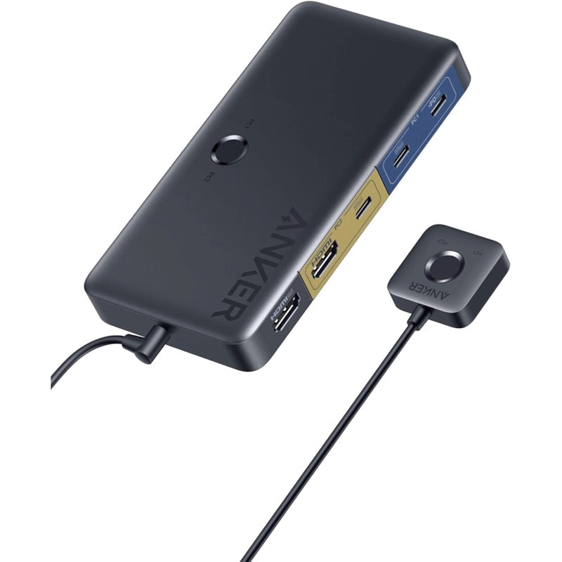Anker KVM Switch (4K, For デスクトップPC & ノートPC ) |ハブの製品