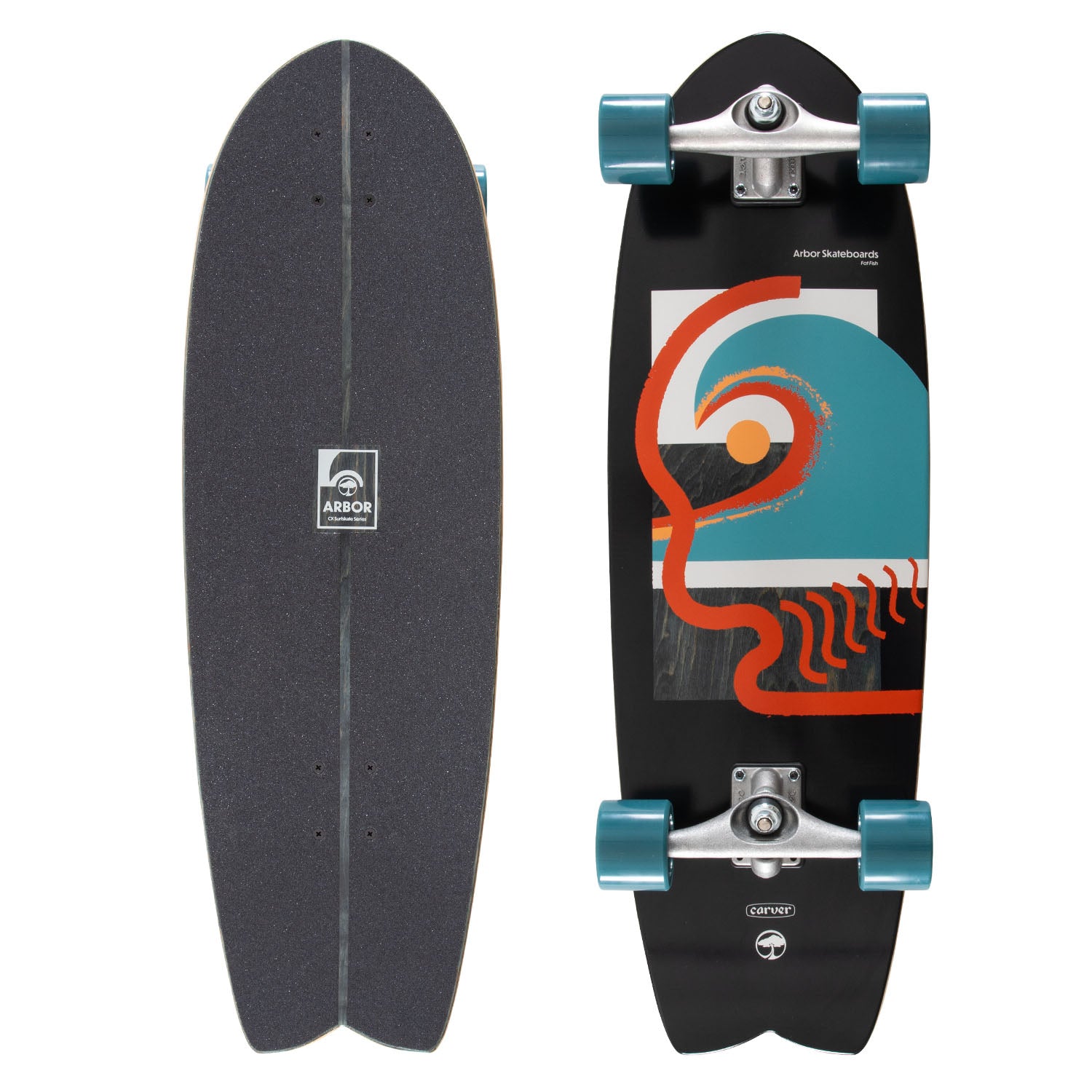 Arbor Skateboards - Carver CX Surfskate Fat Fish – Arbor Collective