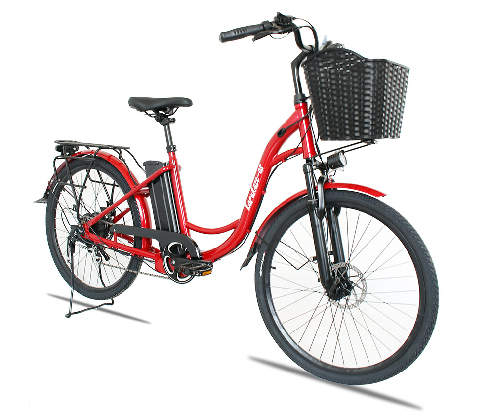 公道走行仕様アシスト版電動自転車「軽風26」カゴ付 26インチ