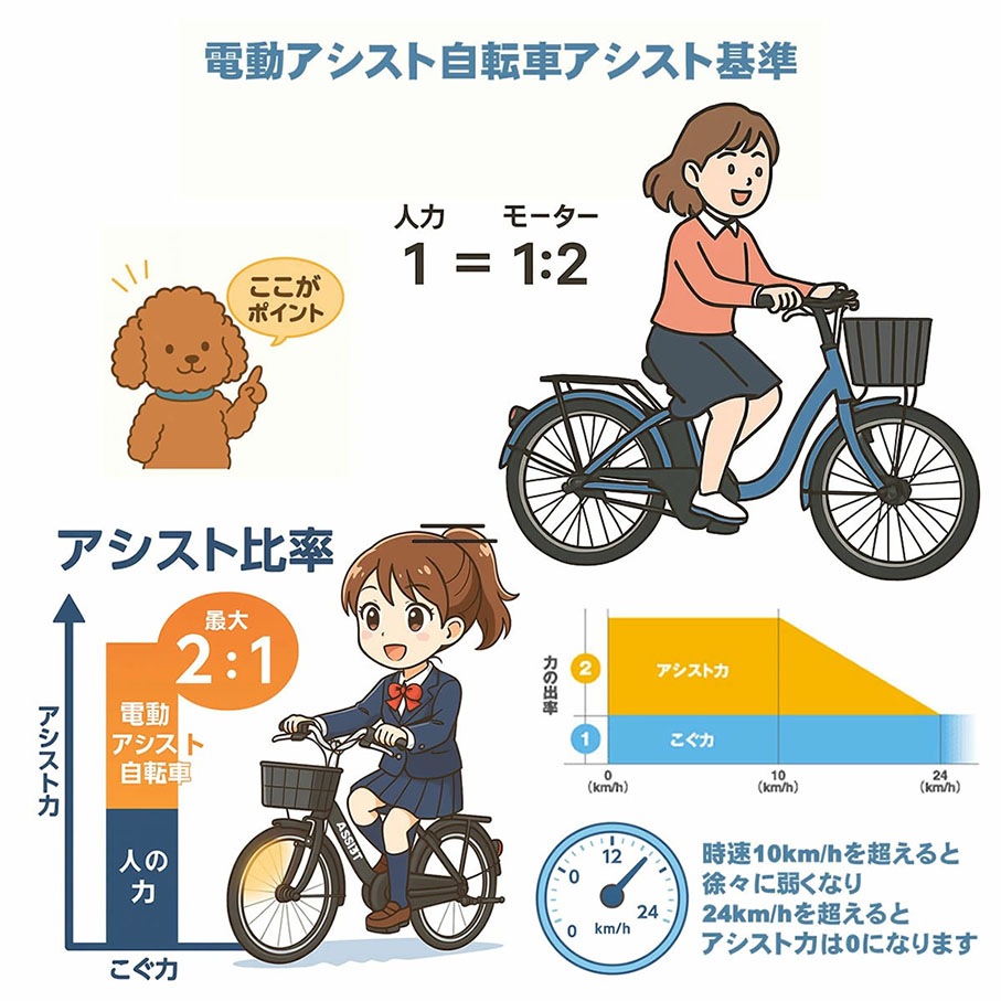 公道走行仕様アシスト版電動自転車「軽風26」カゴ付 26インチ
