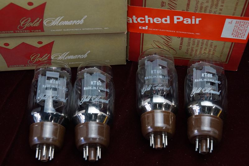 ゴールドモナーク Gold Monarch KT66 真空管 4本