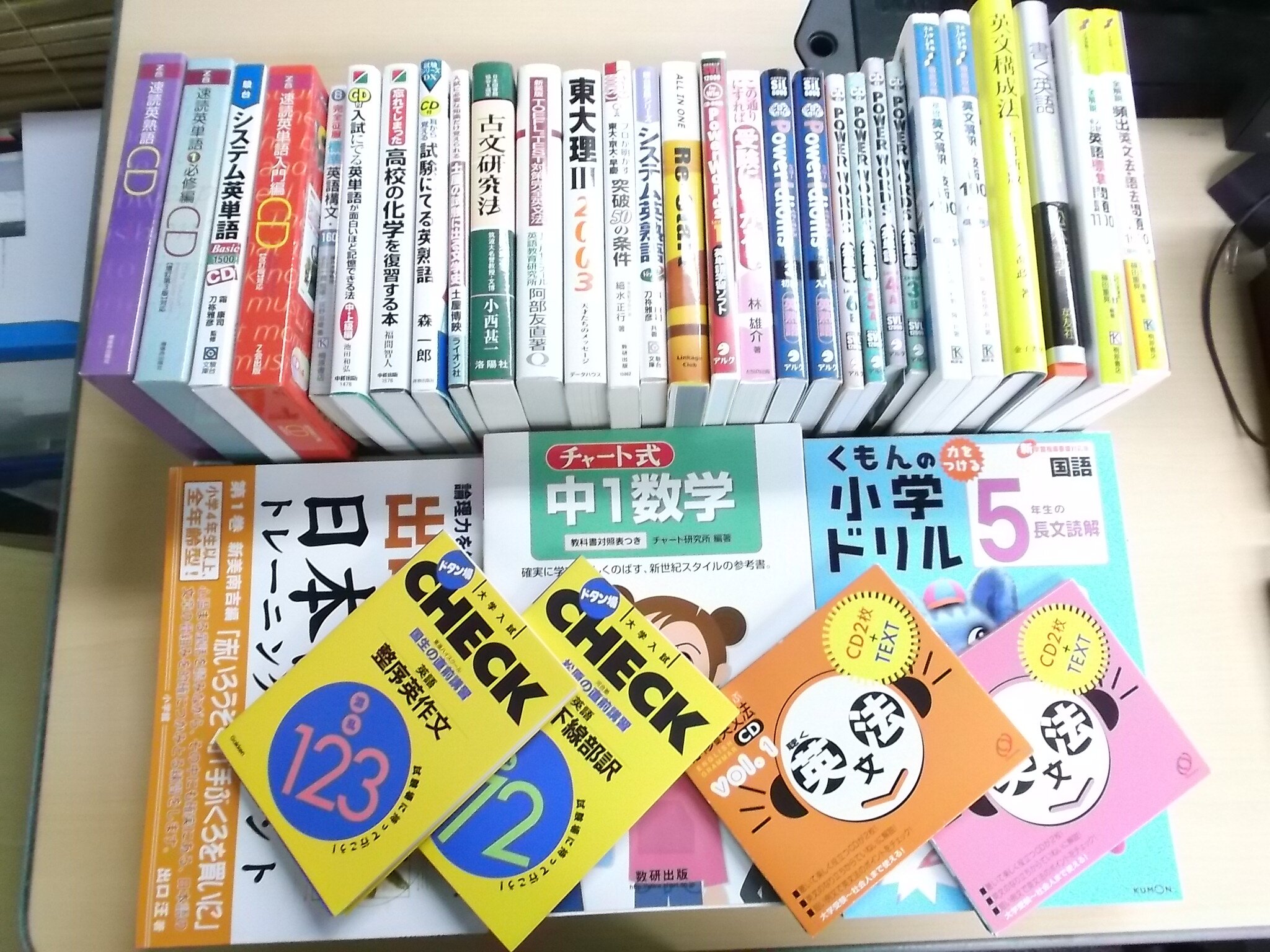 受験参考書・問題集・赤本・予備校テキスト・最近の買取事例（2014年3
