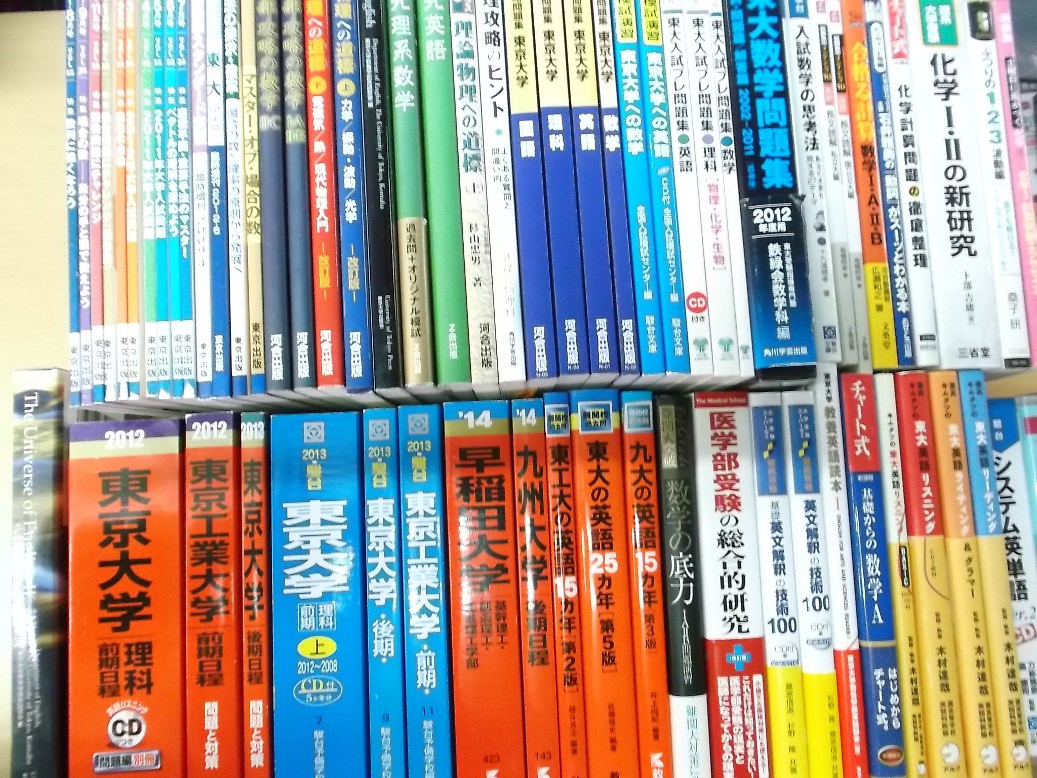 受験参考書・問題集・赤本・予備校テキスト・最近の買取事例（2014年5