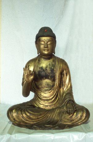 木造阿弥陀如来坐像（広島県の指定文化財）／広島県府中市