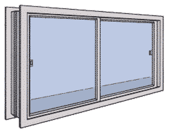 大起産業の船舶用アルミサッシ製品【舶用引違窓 SH-6】