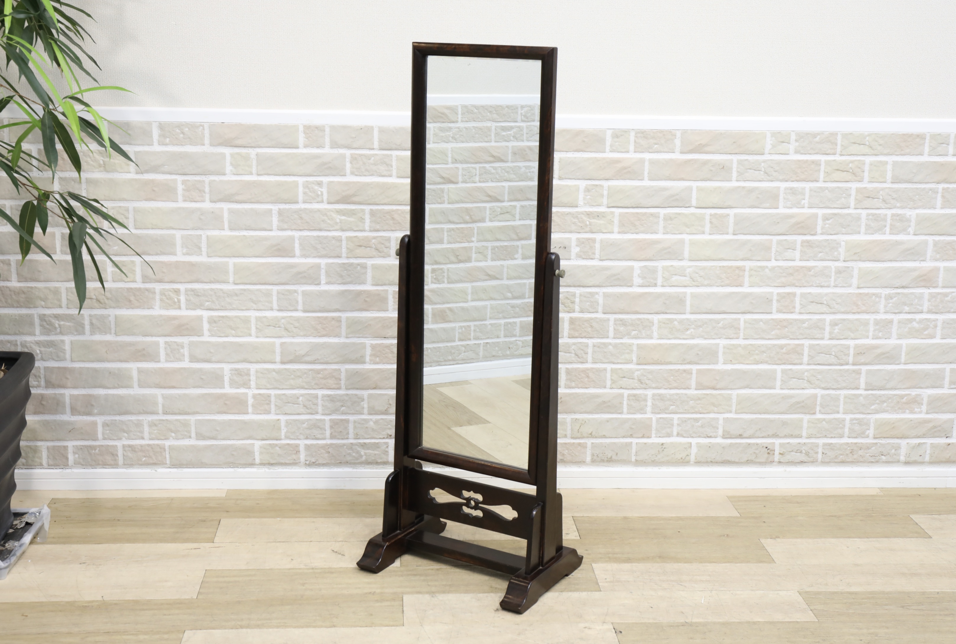 D1080】松本民芸家具 スタンドミラー 鏡 姿見 | サークルワン商品情報