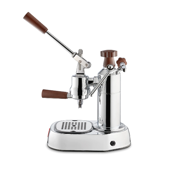 La Pavoni (US Version) Europiccola Lever Espresso Chrome w/ Wood 8