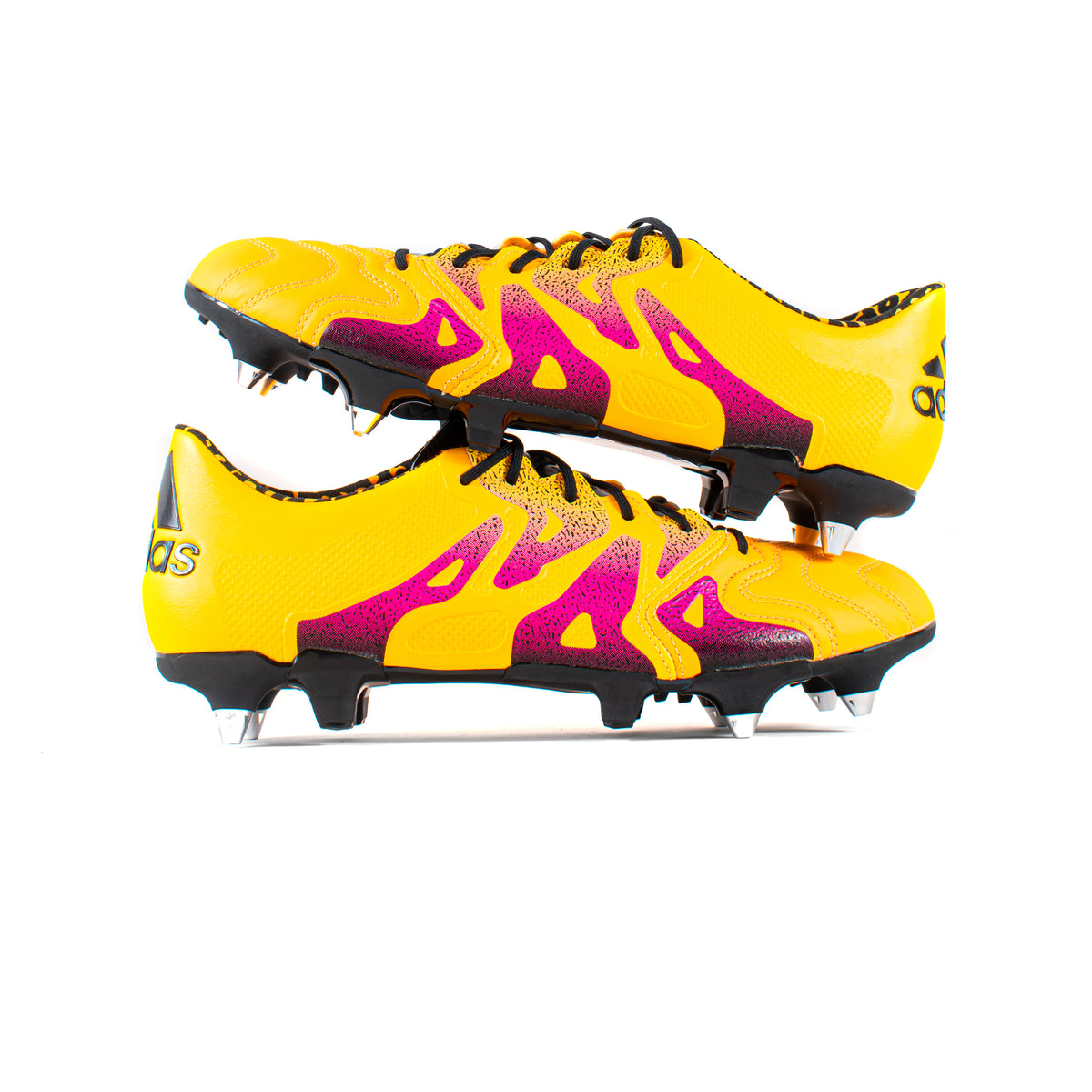 Adidas X15.1 Leather Yellow SG – Classic Soccer Cleats