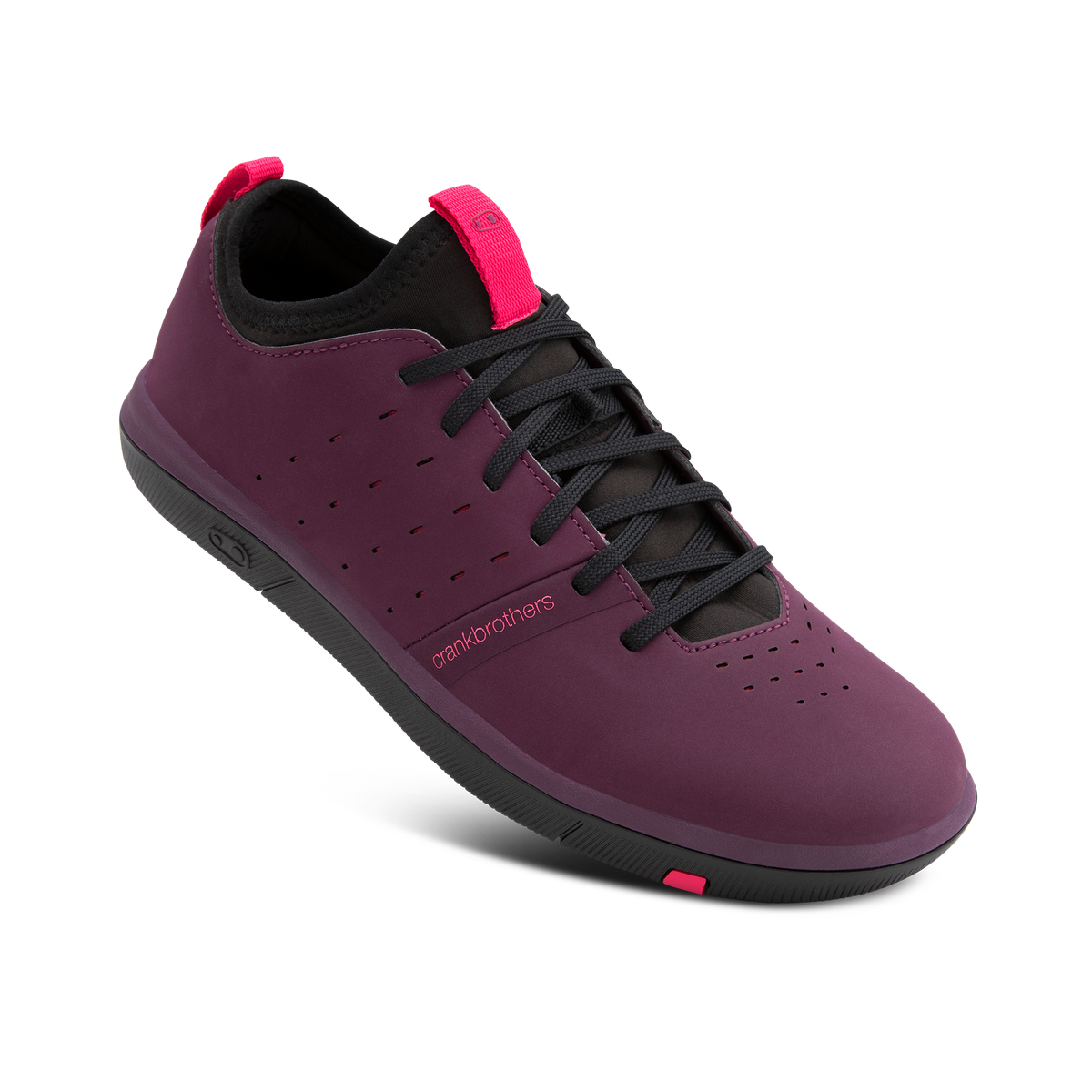 Stamp Street Fabio Flat Shoes - Purple/Black | Crankbrothers