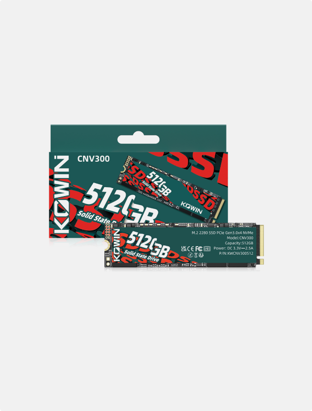 CNV300 NVMe SSD for Gaming – PCIe Gen 3.0×4 M.2 2280 Drive