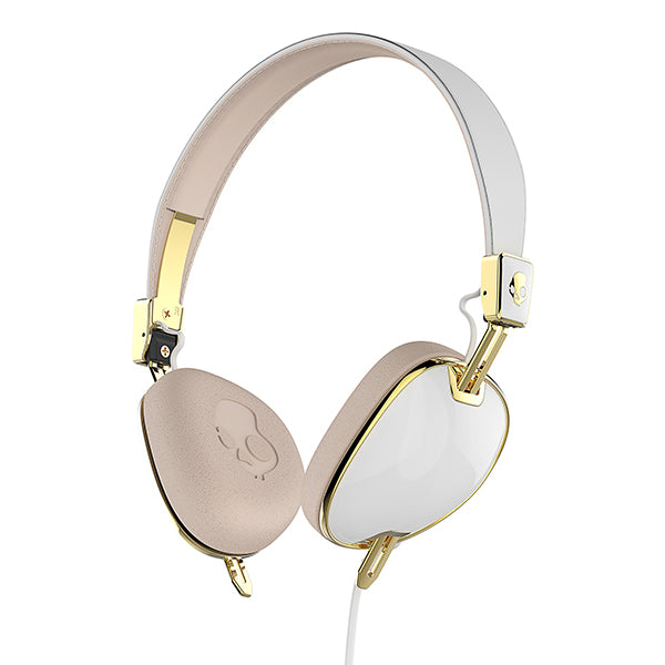 Skullcandy Skullcandy Knockout White/Brown/Gold Mic2【S5AVJX-534