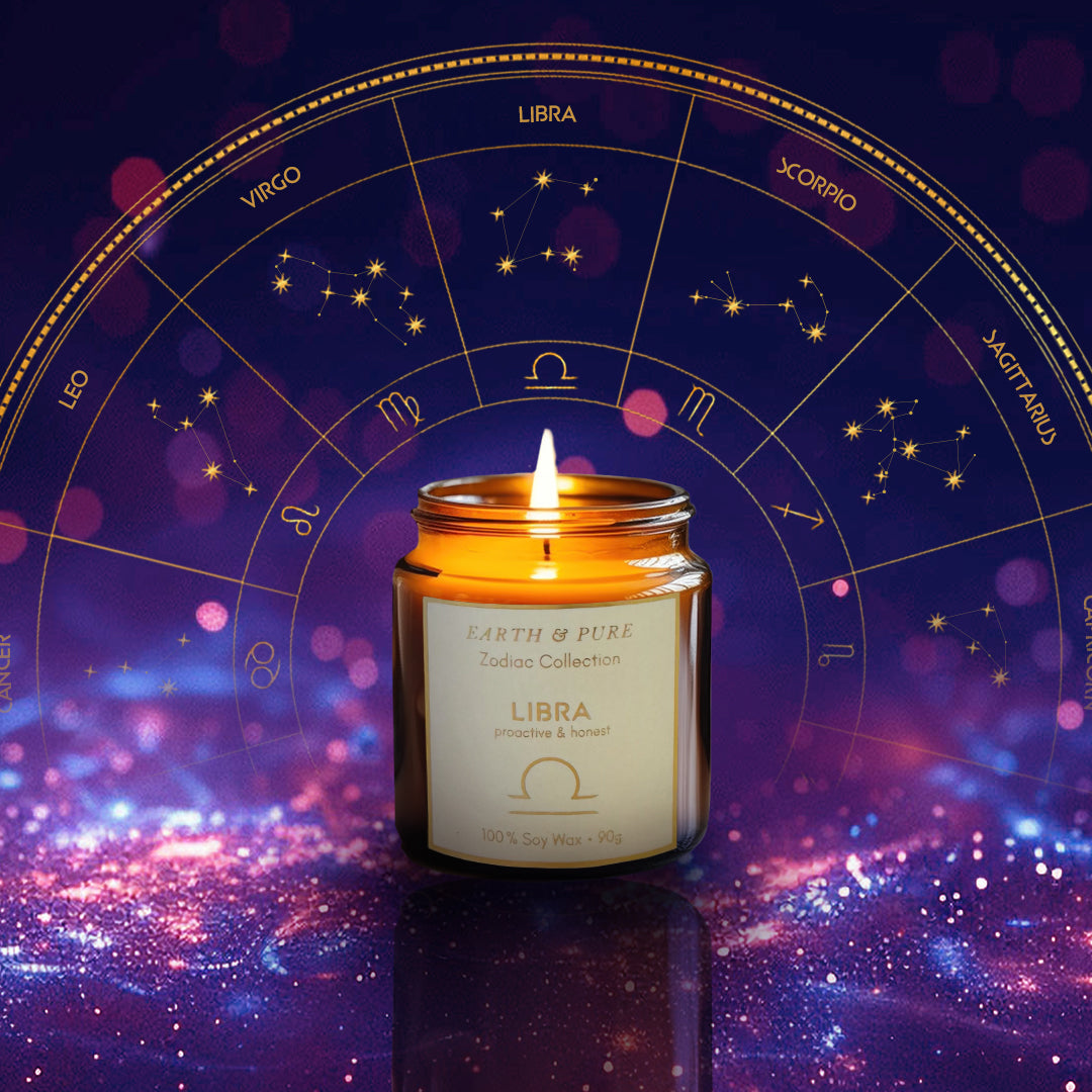 Earth & Pure｜Libra - 天秤座｜フレグランスキャンドル｜ソイワックス