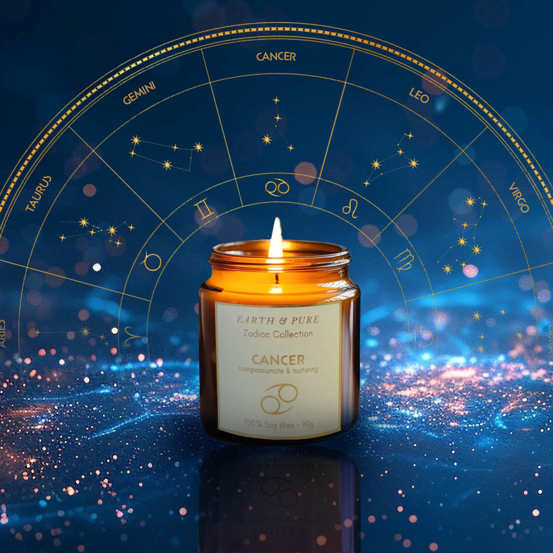 Earth & Pure｜Cancer - 蟹座｜フレグランスキャンドル｜ソイワックス