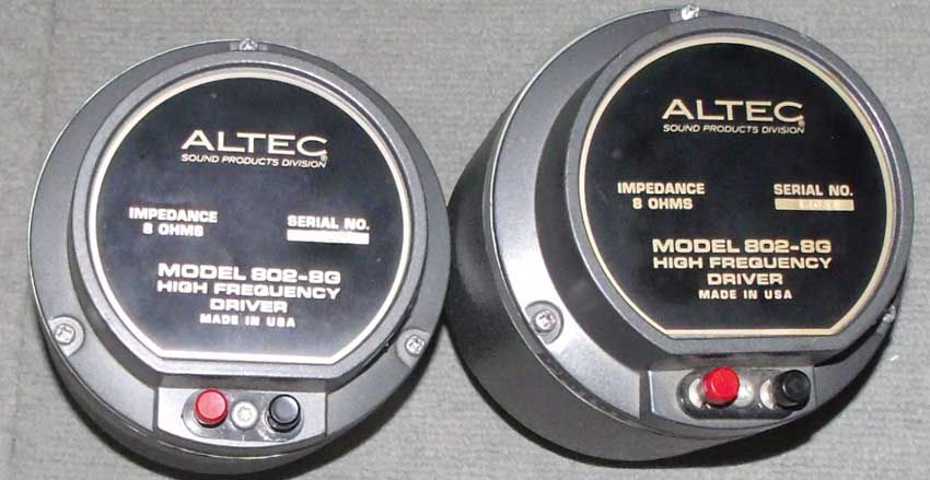 アルテック ALTEC 802-8G/16オーム変更（委託）
