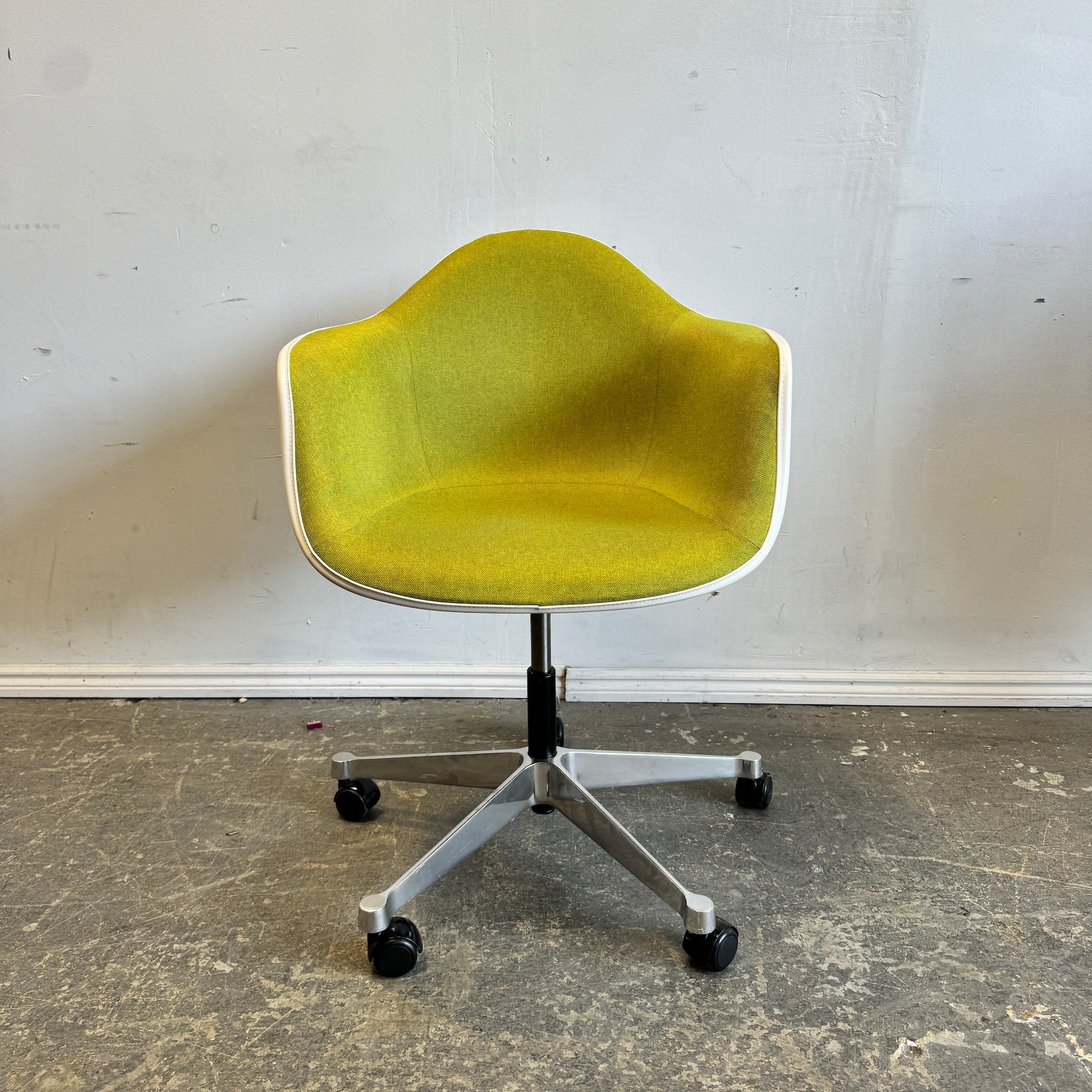 Herman Miller Eames Upholstered Molded Plastic Task Armchair