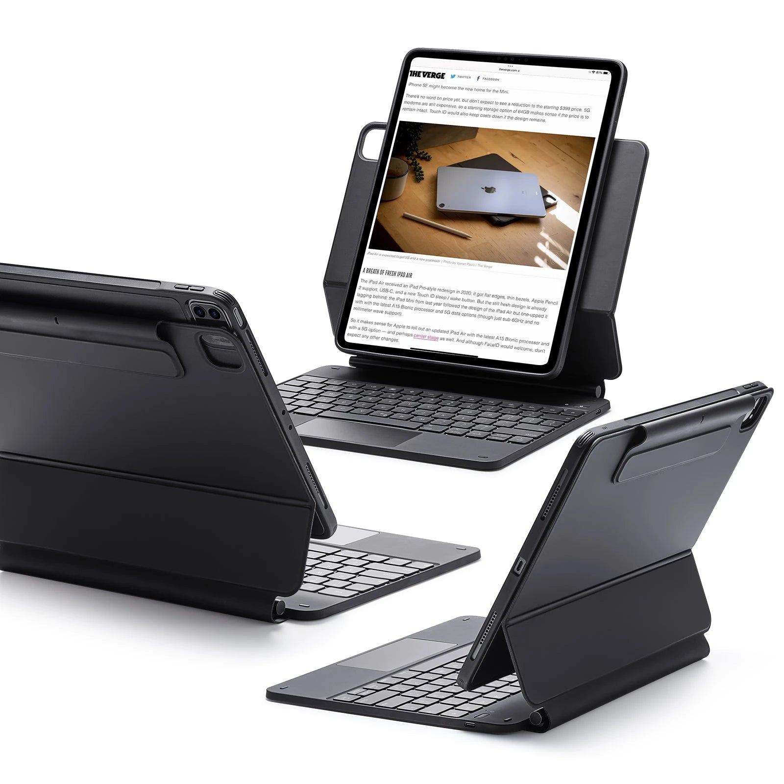 Black Keyboard Case 360 for iPad Pro 12.9-inch (6th/5th/4th/3rd