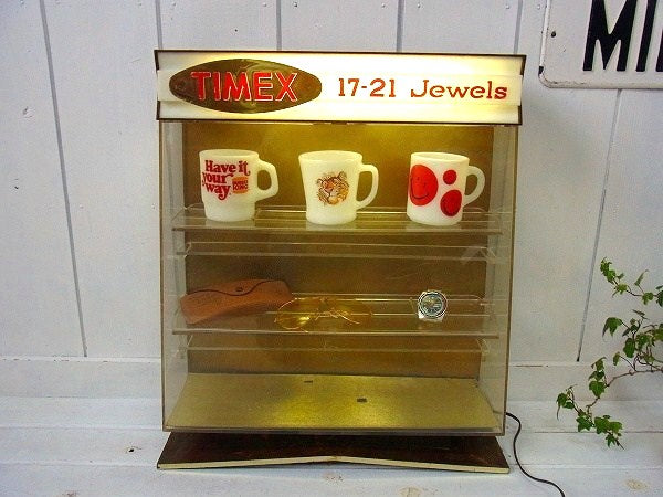 TIMEX】タイメックス・ライト付き・ヴィンテージ・店頭用ディスプレイ