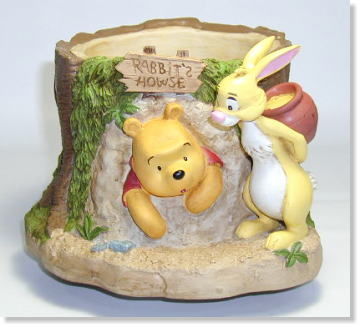 フラワー21 くまのプーさんプランター プーとラビット（小）