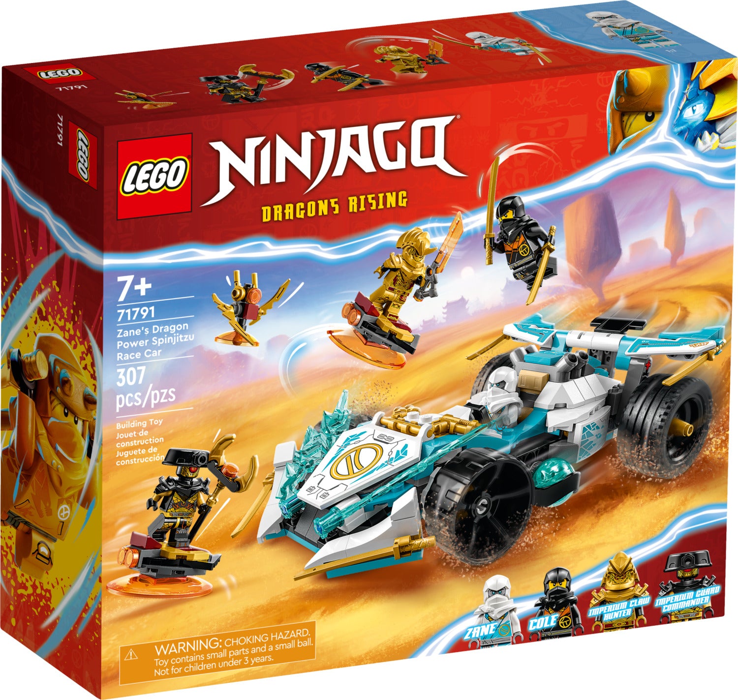 LEGO® NINJAGO Zane's Dragon Power Spinjitzu Race Car – Franklin's Toys