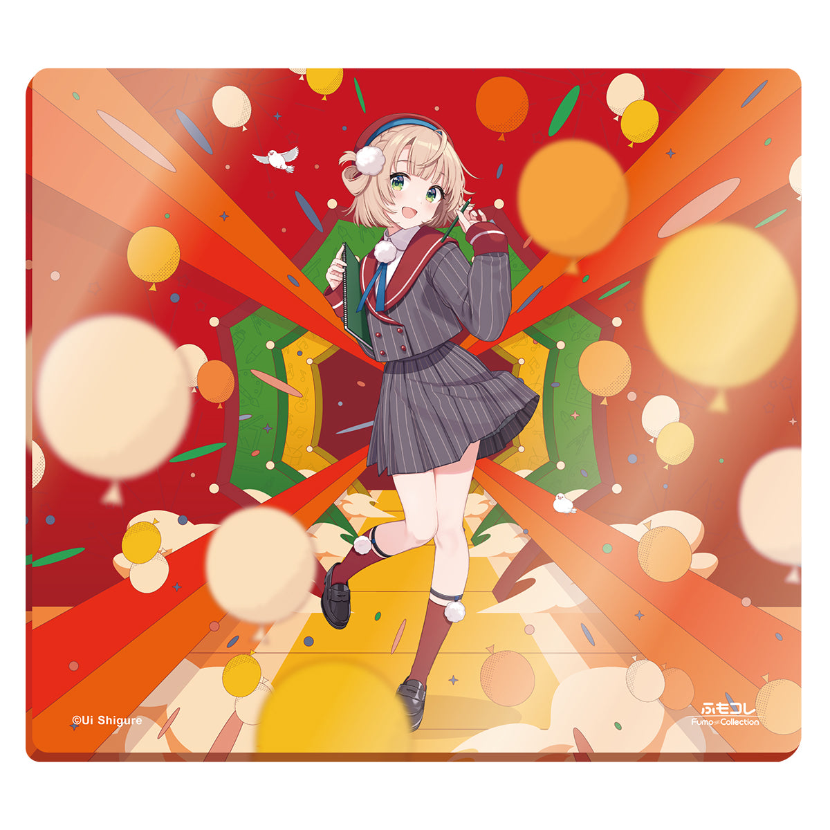 ふもコレ × しぐれうい5周年記念 Dream Gamer Thunder Glass Mousepad