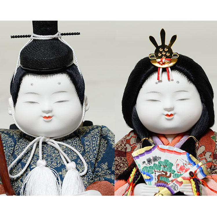 木目込／親王飾 木目人形：・敬愛雛：有松陽寿作｜人形の伏見屋